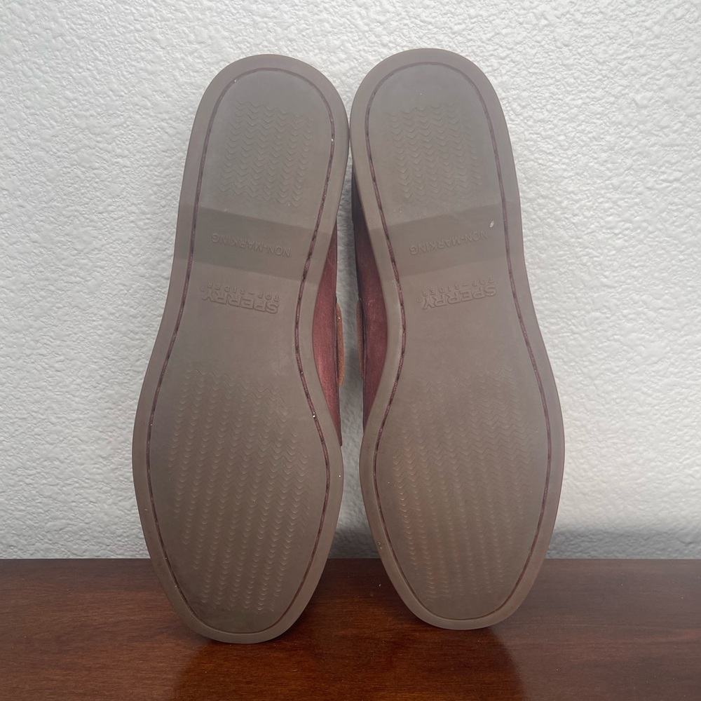 Sperry Women’s Burgundy Leather Tonal Boat Shoes Size 9.5 - Picture 9 of 9
